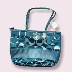 Teal Coach bag WITH TAGS